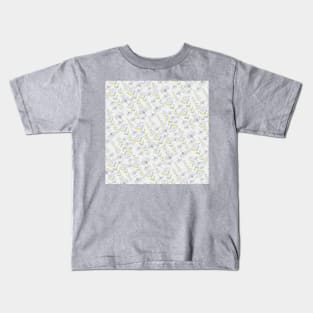 Achillea millefolium repeat pattern Kids T-Shirt